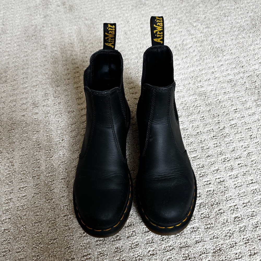 Dr. Martens Black Leather Ankle Boots